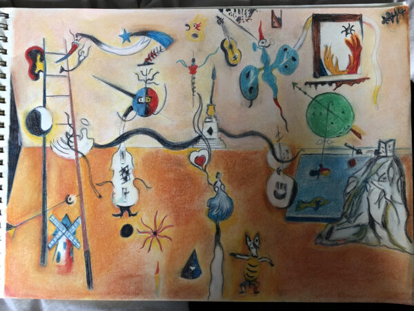 Arts Design - Le carnaval d'Arlequin Inspiration Mirо́